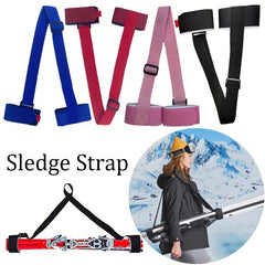 Adjustable Ski Board Binding Strap Hand Held Double Board Fixing Strap