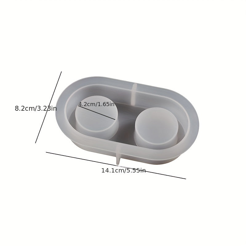Gypsum Candle Holder Shape Silicone Mold Epoxy Resin DIY Tool