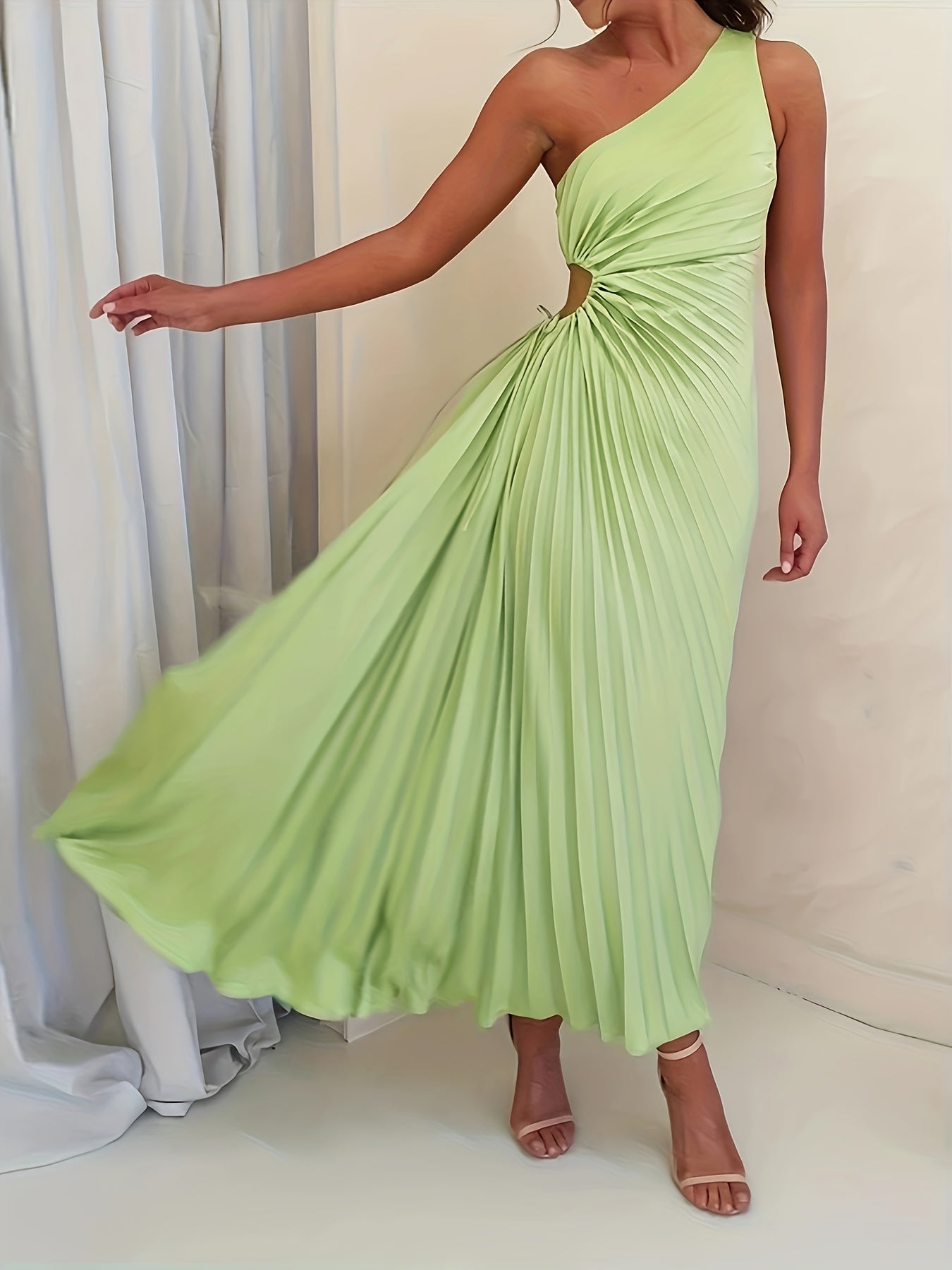  One Shoulder Maxi Formal Dress