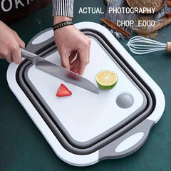 2 In 1 Chopping Block Foldable Cutting Board Kitchen Sink Cutting Board