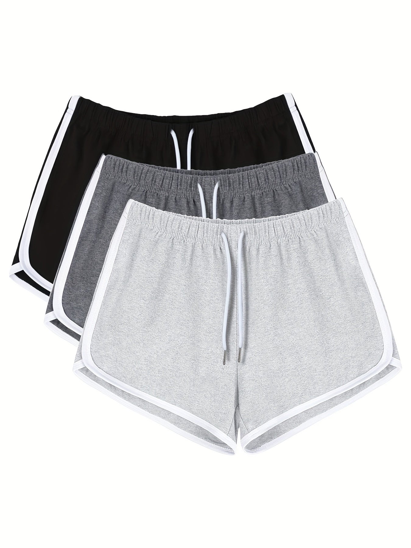 3pcs Women's High Waist Athletic Running Shorts Soft And Comfortable