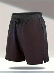 Men's Quick Dry Comfy Shorts with Zipper Pockets