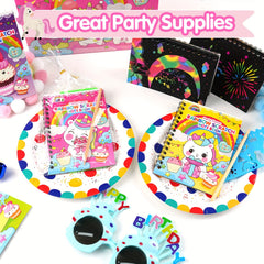 24 Pack Unicorn Scratch Art Notebooks Birthday Party Favors