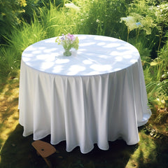 Waterproof Round Tablecloth for Picnic or Party, Rectangle Style Table Cover
