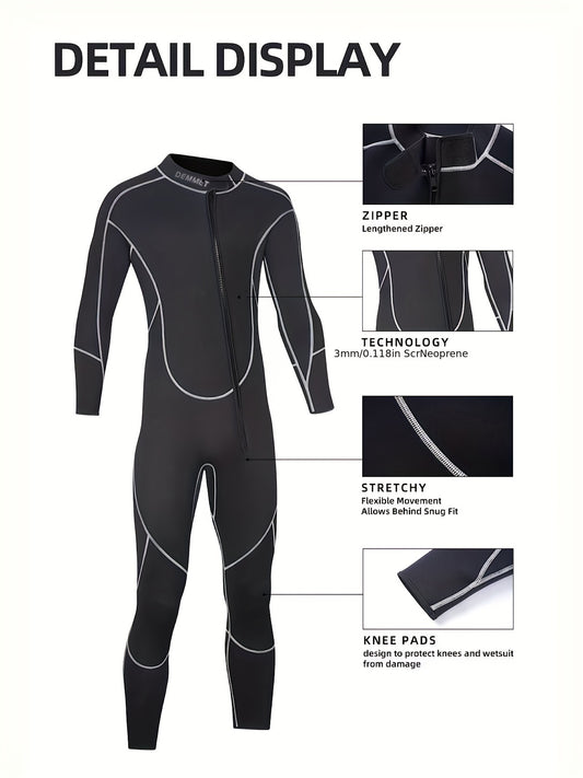 Men's 1.5MM Long Sleeve Diving Suit Quick Dry Wetsuit