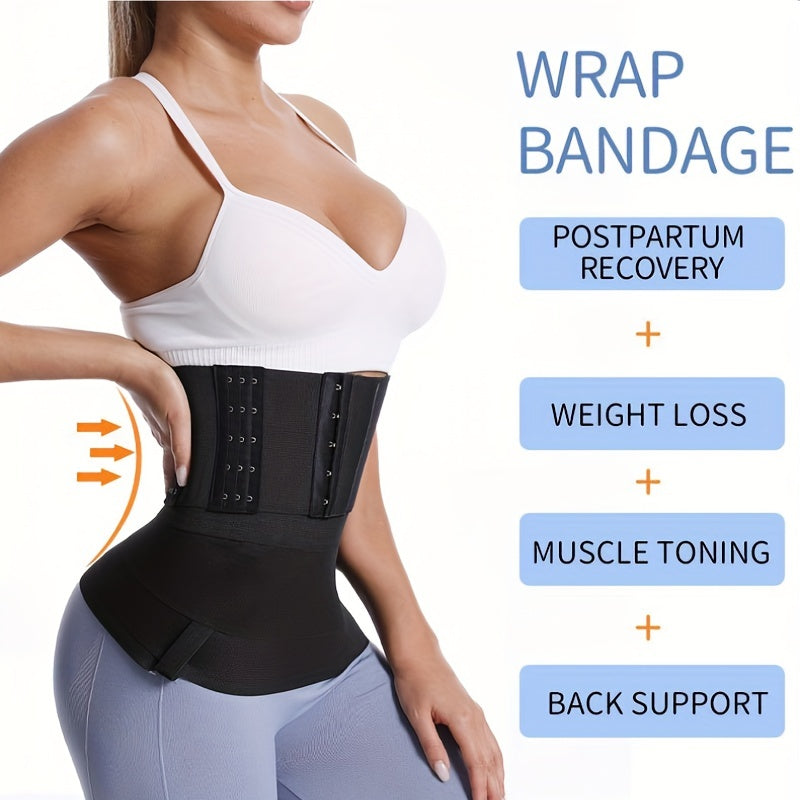 Waist Trainer Trimmer Belt Tummy Control Wrap Cincher Women's Shapewear