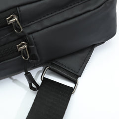 Men's Crossbody Bag Multifunctional Shoulder Bag With Earphone Hole
