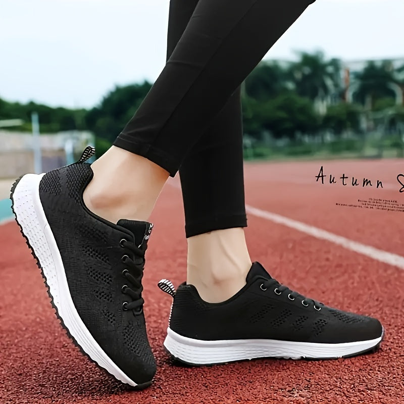 Women's Comfy Lace-up Mesh Sneakers for Outdoor Sports