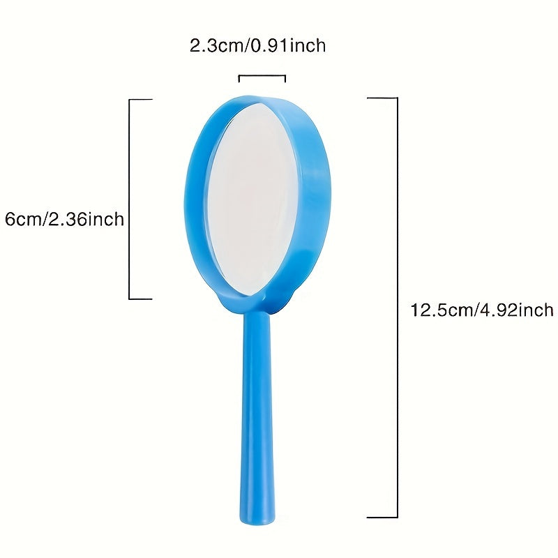 60mm Dia Plastic Handheld Magnifier Toy for Kids