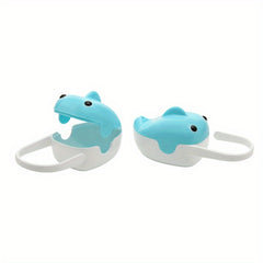 Cartoon Whale Pacifier Holder with Dustproof Box