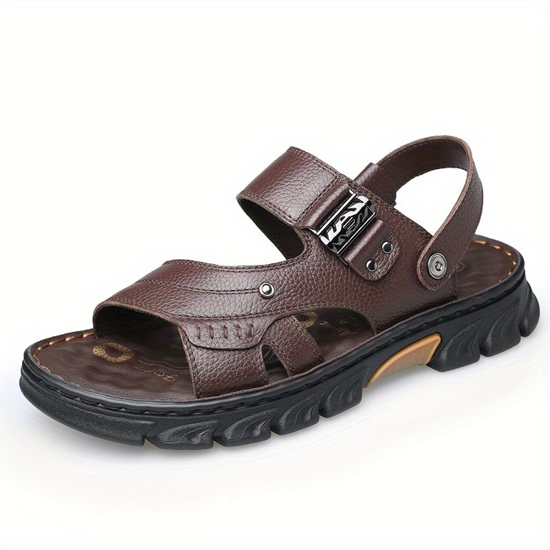 Men's Durable Non Slip Hiking Sandals - Comfy Outdoor Beach Water Shoes