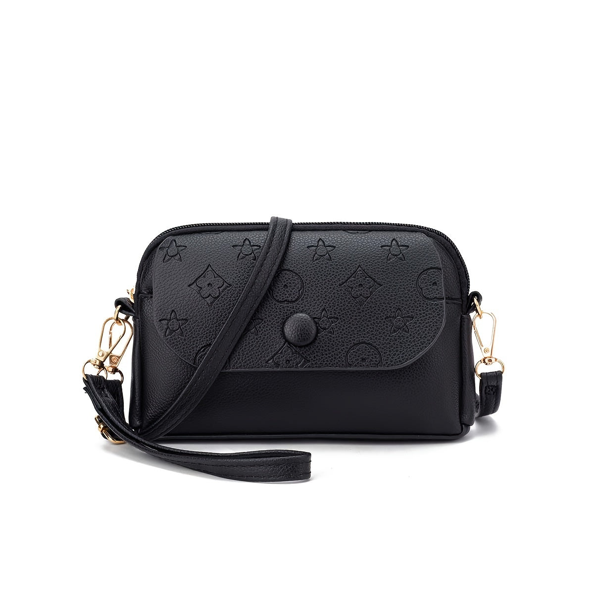 Mini Square Crossbody Bag PU Shoulder Bag Women's Handbag