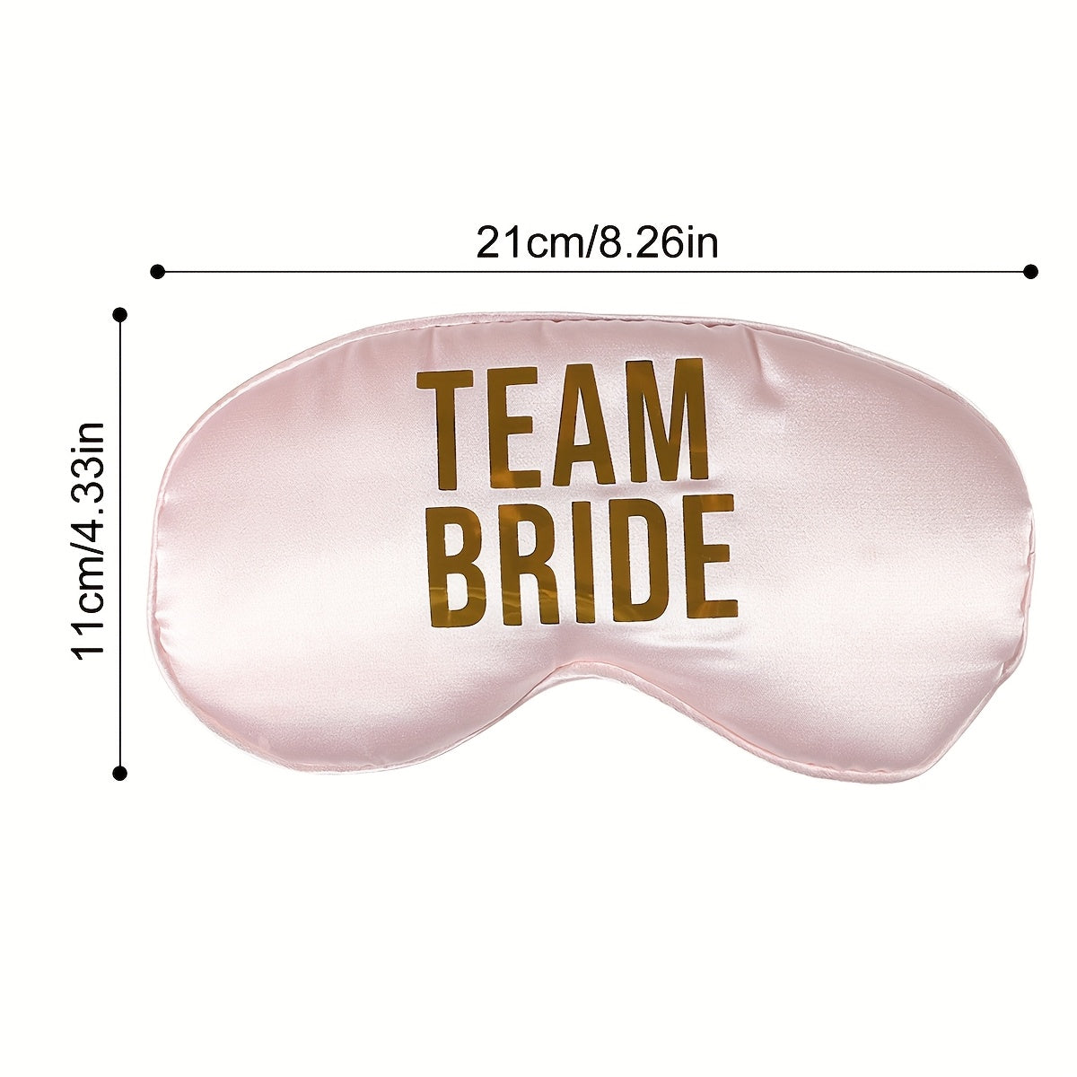 Soft Pink Bridal Sleep Mask for Bridesmaid