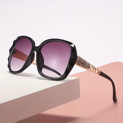 Oversized Polarized Sunglasses Women Rhinestone UV Protection