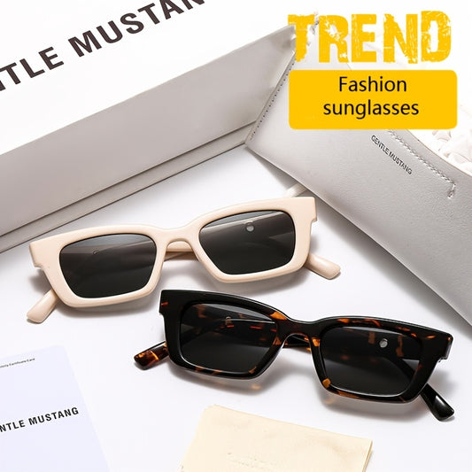 Cat Eye Sunglasses UV400 Vintage Classic Rectangle Sunscreen Glasses