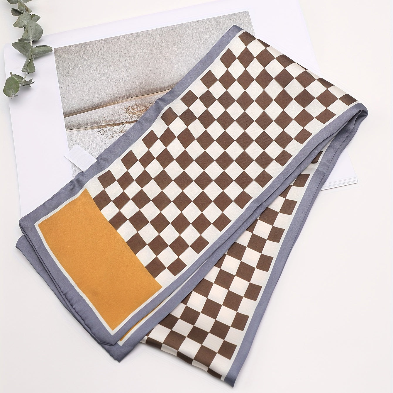 Lattice Vintage Small Tie Shirt Hair Ribbon Bag