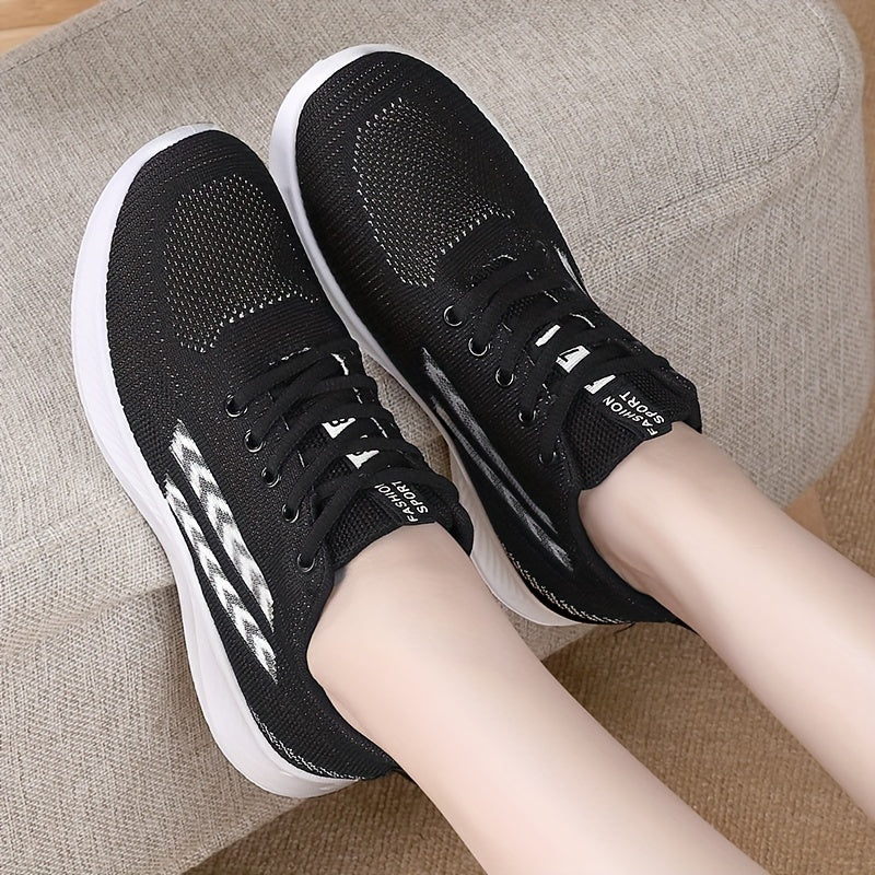 Women's Lightweight Lace-up Athletic Sneakers Running Shoes