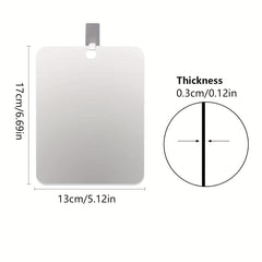 Fogless Shower Mirror for Shaving - Wall Hanging Bathroom Mirror