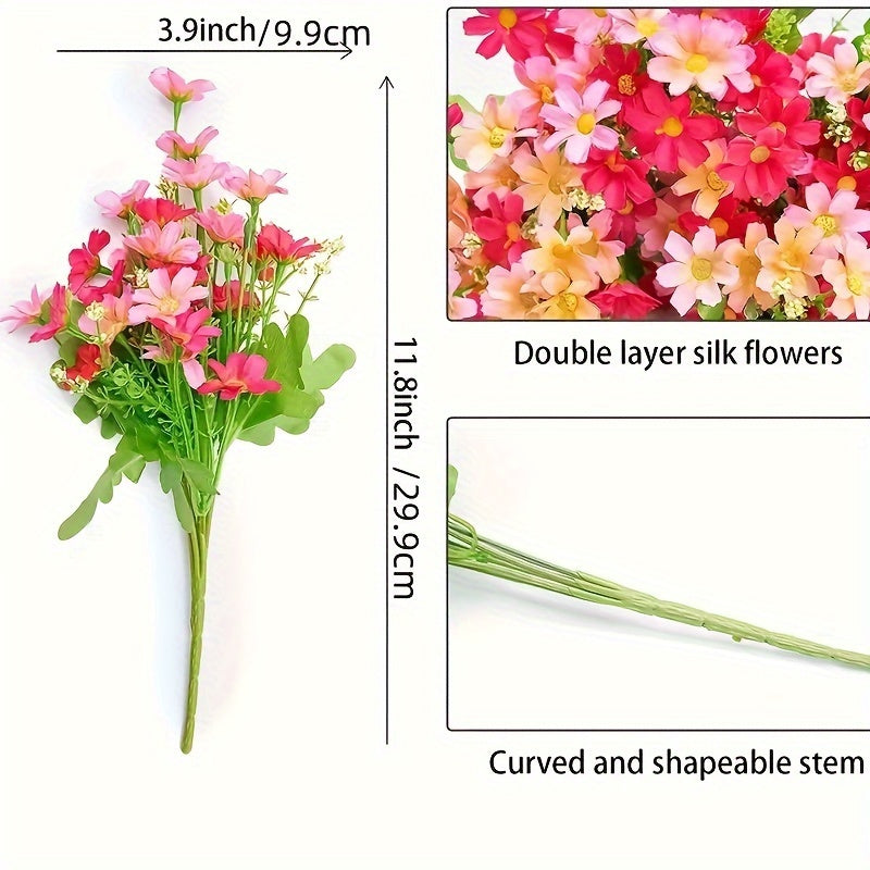 Simulation Daisy Artificial Flower Real Touch Arrangement Room Decoration