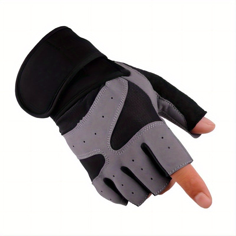 Non slip Breathable Half Finger Gloves for Mountaineering Cycling Weightlifting