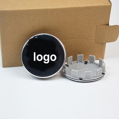 4pcs 68mm Wheel Center Caps Hub Cover with Tire Valve Cover Car Emblem