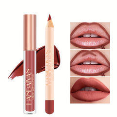 Matte Lipstick & Lip Liner Set Non-Stick High Pigment