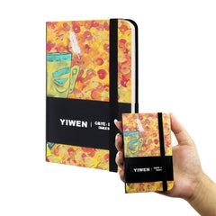 YIWEN A7 Abstract Pattern Journal Notebook Lined & Blank Pages Pocket Sized