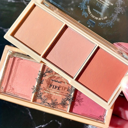 Blush Powder Palette Nude Makeup Natural Matte Milk Tea Orange Long Lasting
