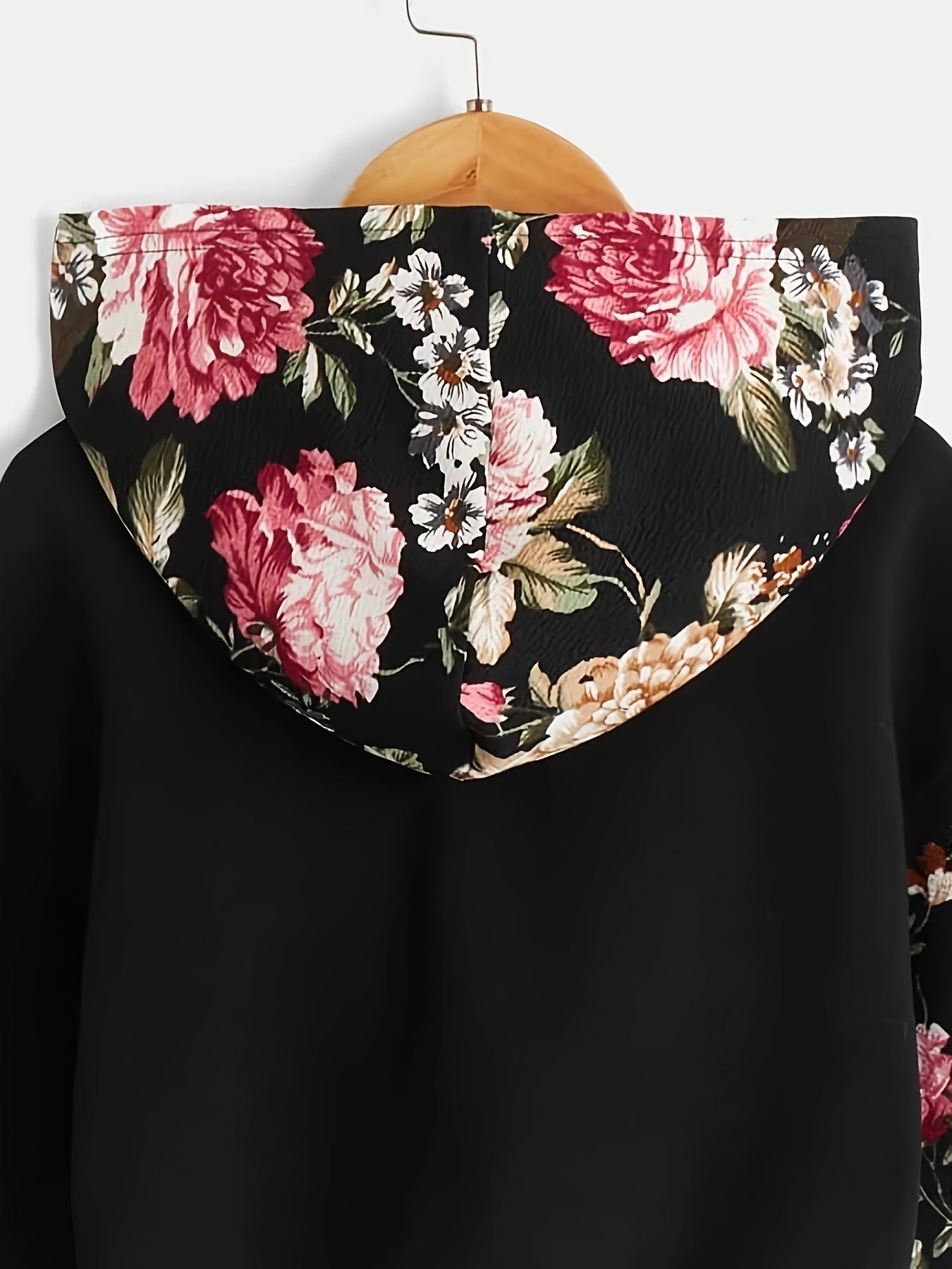 Vintage Floral Graphic Hoodie for Girls