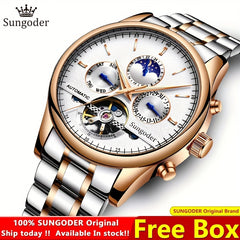 SUNGODER Auto Mechanical Men's Watch Stainless Steel Water Resistant