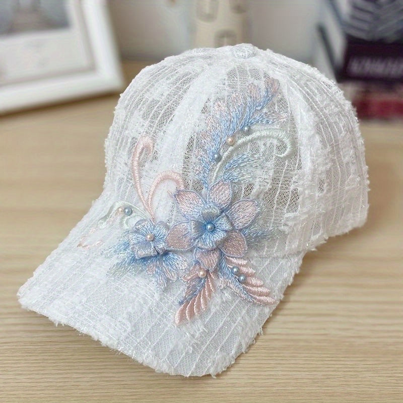 Lace Floral Baseball Cap Sun Hat