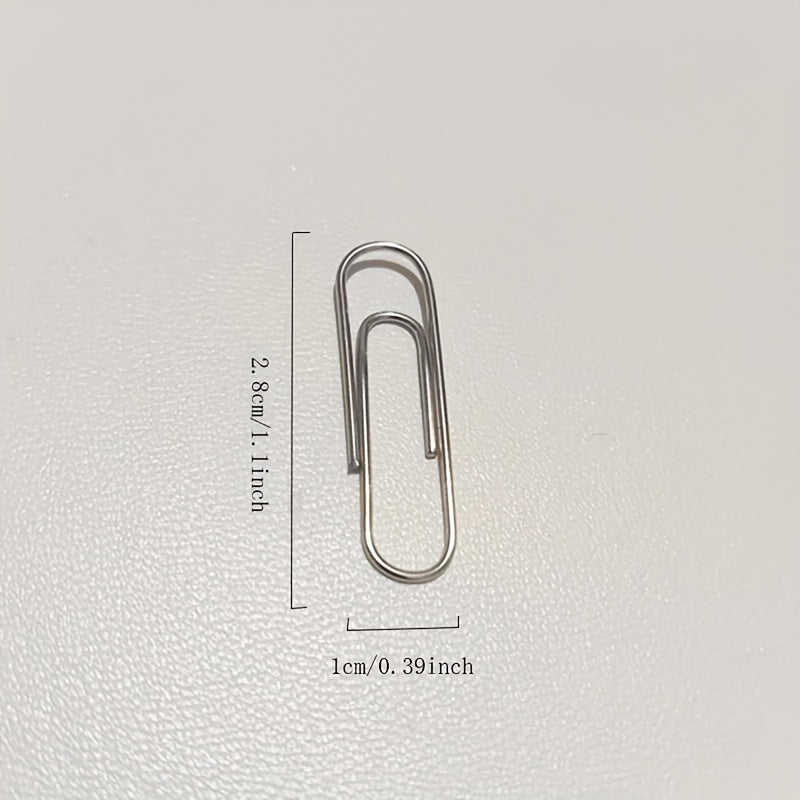 80pcs No 3 Metal Paper Clip Stationery