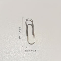 80pcs No 3 Metal Paper Clip Stationery