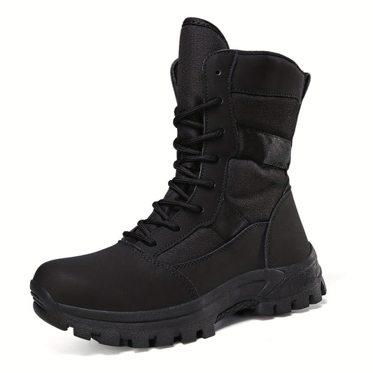 Men's Camo Insulated Hiking Boots High Top Durable Non Slip Lace Up Shoes