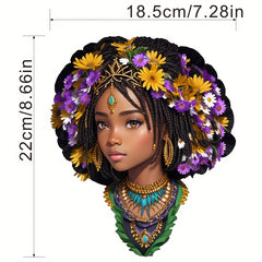 Dark Women Iron On Stickers Heat Transfer Patches DIY Accessories