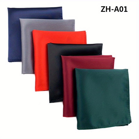 6pcs Men's Handkerchief Square Towel Paisley Flower Suit Pocket Combo