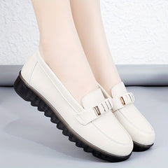 Women's Metal Decor Flat Shoes Comfortable Slip On Anti-Skid Shoes