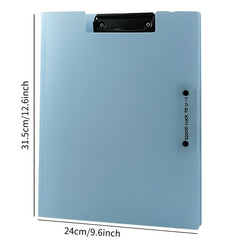A4 Size Clipboard Folder Double Clip Waterproof Portable File Storage