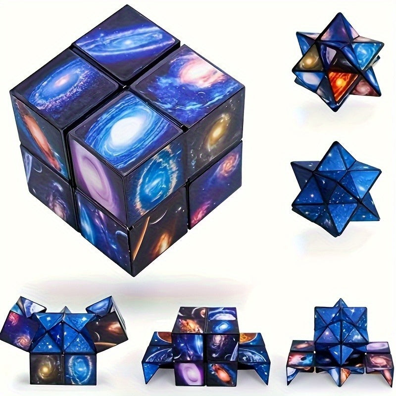 Infinite Transforming Cube Star Shaped Toy Educational Flip Puzzle