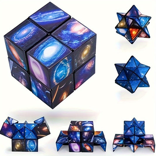 Infinite Transforming Cube Star Shaped Toy Educational Flip Puzzle