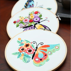 3pcs DIY Craft Embroidery Cross Stitch Kit Flower Pattern Gift