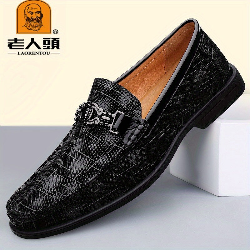 LAORENTOU Men's Leather Casual Lightweight Shoes