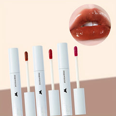 Lustrous Lip Glaze Brown & Red Satin Finish Lip Gloss