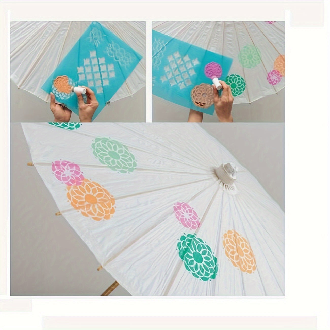 DIY Drawing Paper Umbrella Handcraft Toy for Adult Kid