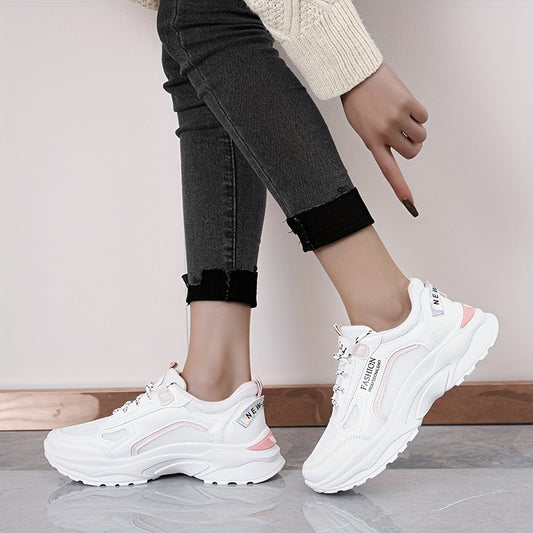 Women's Chunky Sneakers Lace-up Platform Shoes