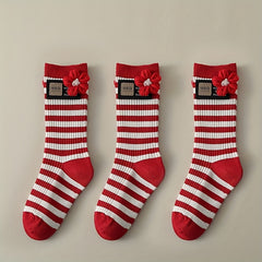 3 Pairs Kids Cartoon Christmas Socks Lucky Warm Cozy Winter Children s Socks
