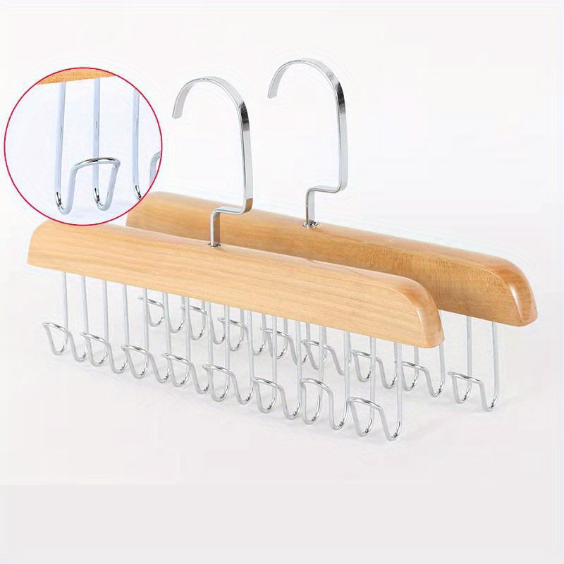 Solid Wood Hangers for Belts Hats Vests Scarves Ties