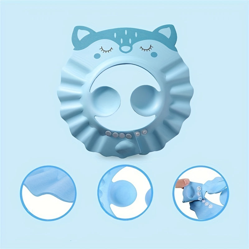 Adjustable Waterproof Shampoo Cap with Ear Protection