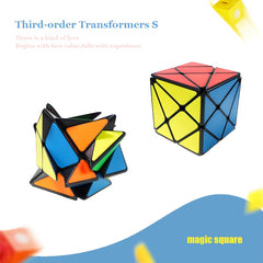 3X3 Transformer Cube Unique Smooth Stickerless Puzzle Toy