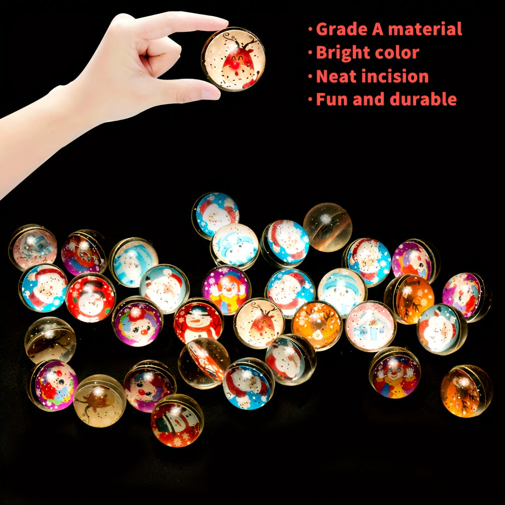 Christmas Party Balls Rubber Bouncing Balls Party Favor Supplies